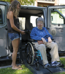 woman in wheel chair